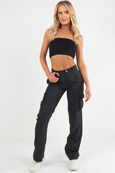 CARGO PANT TROUSER-BLACK