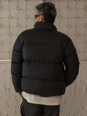 MEN'S STAND COLLAR PADDED PUFFER JACKET