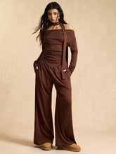 MINIMALIST OFF-SHOULDER TOP AND PANTS