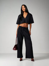 CROP TOP AND WIDE LEG COORD