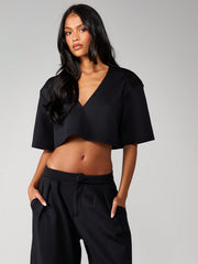 CROP TOP AND WIDE LEG COORD