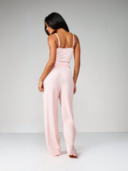 CAMISOLE WITH WIDE LEG PALAZZO PANTS LOUNGE SET