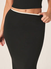 HALTER CROP TOP WITH MAXI SKIRT SET