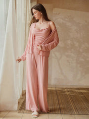 KNITTED 3 PC LOUNGEWEAR SET