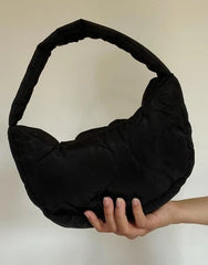 Quilted Puffer Hobo Bag Handbag for Outdoor Travel