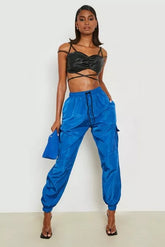 SHELL CARGO JOGGERS TROUSER-ROYAL BLUE