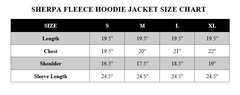 SHERPA FLEECE HOODIE JACKET - CHARCOAL
