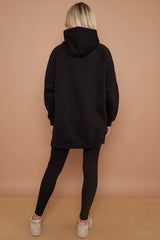 OVERSIZED SPLIT SIDES HOODIE AND LEGGINGS SUIT