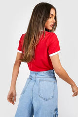 BLACK RINGER FITTED T-SHIRT