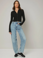 ZIP UP LONG SLEEVE TOP