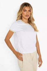 BLACK RINGER FITTED T-SHIRT