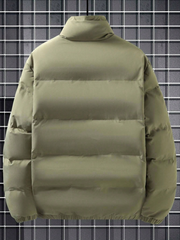 MEN'S WARM LONG SLEEVE ZIP-UP PADDED JACKET
