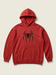 ACID WASHED EMBROIDERED SPIDEY HOODIE