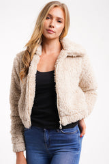 FULL ZIP TEDDY JACKET