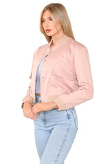 ZARA'S BOMBER POCKET JACKET-NUDE