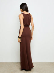 RUCHED TANK TOP AND MAXI SKIRT