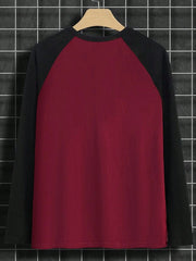 MEN'S CASUAL COLORBLOCK LONG SLEEVE T-SHIRT