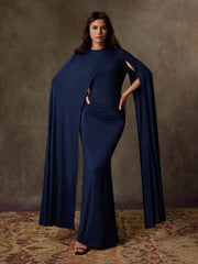 WOMEN'S ELEGANT DOLMAN SLEEVE BODYCON DRESS