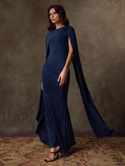 WOMEN'S ELEGANT DOLMAN SLEEVE BODYCON DRESS