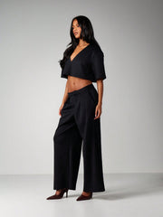 CROP TOP AND WIDE LEG COORD