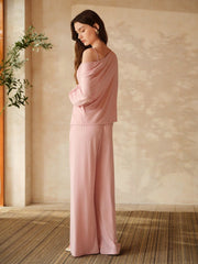 KNITTED 3 PC LOUNGEWEAR SET