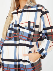 OVERSIZED NUDE CHECK SHACKET