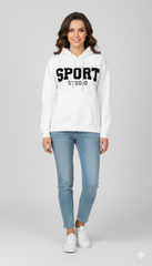 OVERSIZED "SPORT STUDIO" LETTERED HOODIE