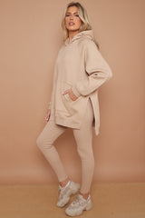 OVERSIZED SPLIT SIDES HOODIE AND LEGGINGS SUIT