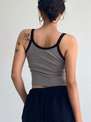 TRIM CROP CAMI TOP