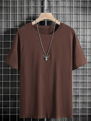 MEN SOLID DROP SHOULDER TEE