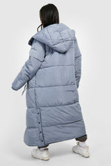 HOODED LONGLINE PUFFER JACKET