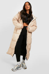 HOODED LONGLINE PUFFER JACKET